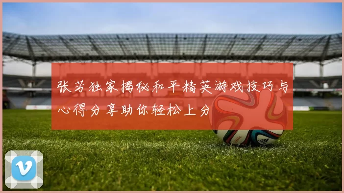 张芳独家揭秘和平精英游戏技巧与心得分享助你轻松上分