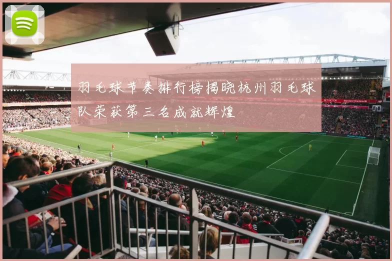 羽毛球节奏排行榜揭晓杭州羽毛球队荣获第三名成就辉煌